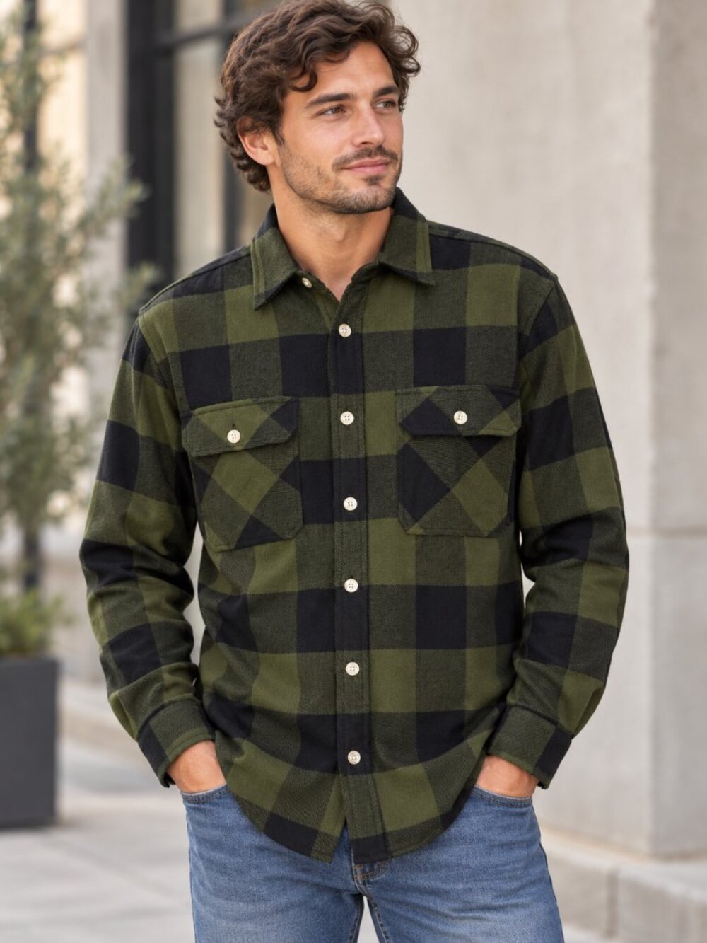 Rothco ExtraPlaid Flannel Shirt Green Black Small  Heavyweight Buffalo NWT